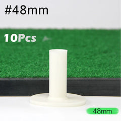 10Pcs Professional Rubber Golf Tees Driving Range Tee Ball Holder for Indoor Outdoor Practice Mat White