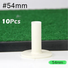 10Pcs Professional Rubber Golf Tees Driving Range Tee Ball Holder for Indoor Outdoor Practice Mat White