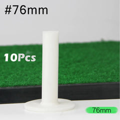 10Pcs Professional Rubber Golf Tees Driving Range Tee Ball Holder for Indoor Outdoor Practice Mat White