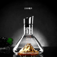 1500ML Iceberg Whisky Wine Decanter Handmade Lead-free Crystal Wine Pourer Carafe Thickened Wine Dispenser Pot Bar Accessories