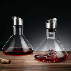 1500ML Iceberg Whisky Wine Decanter Handmade Lead-free Crystal Wine Pourer Carafe Thickened Wine Dispenser Pot Bar Accessories