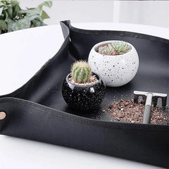 50/66/75/100cm Gardening Mat PE Transplanting Plant Waterproof Square Plant Potting Mat Thicken Foldable Garden Accessories