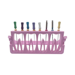 8 Holes Dental Endodontic Files Holder Drill Stand Root Canal File Block Endo Stand Endo Tray Organizer Endo Sterilization