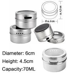 Magnetic Spice Jars