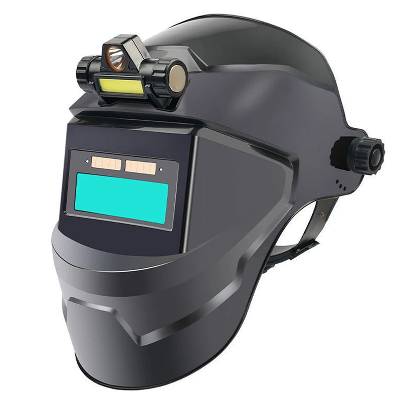 Automatic Welding Mask Large View True Colo Auto Darkening Welding Facemask 130℃ Temperature Resistant For Arc Welding Cutting