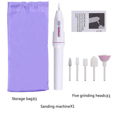 5 In 1 Professional MINI Electric Nail Drill Kit Manicure Pedicure Grinding Polishing Nail Art Sanding File Pen Tools Machine