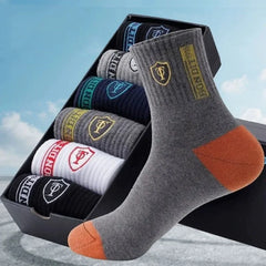 10 pairs Breathable Men's Basketball Crew Socks for Spring and Fall Sweat Absorption Deodorant Sports Stockings