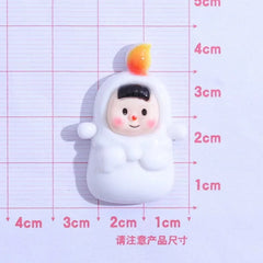 10PCS Resin Colorful Cute, Terrifying Halloween baby festival cartoon Scrapbook Flatback 3D food Figurine DIY Decor Crafts