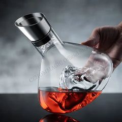 1500ML Iceberg Whisky Wine Decanter Handmade Lead-free Crystal Wine Pourer Carafe Thickened Wine Dispenser Pot Bar Accessories