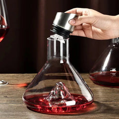 1500ML Iceberg Whisky Wine Decanter Handmade Lead-free Crystal Wine Pourer Carafe Thickened Wine Dispenser Pot Bar Accessories