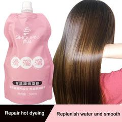 500ml Keratin Hair Mask Magical 5 Seconds Repair Damage Frizzy Treatment Scalp Hair Root Shiny Balm Straighten Soft Care Product