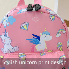 2-6 year old girl backpack Unicorn Waterproof Kids Backpack Cute cartoon unicorn print girl school bag