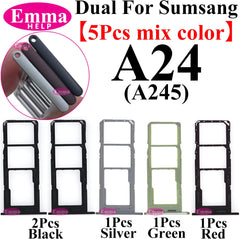 5Pcs Phone SIM Chip Holder Slot Adapter Drawer SIM Card Tray Holder Slot For Samsung A11 A21 A31 A41 A51 A12 A22 A32 A42 A52 A72